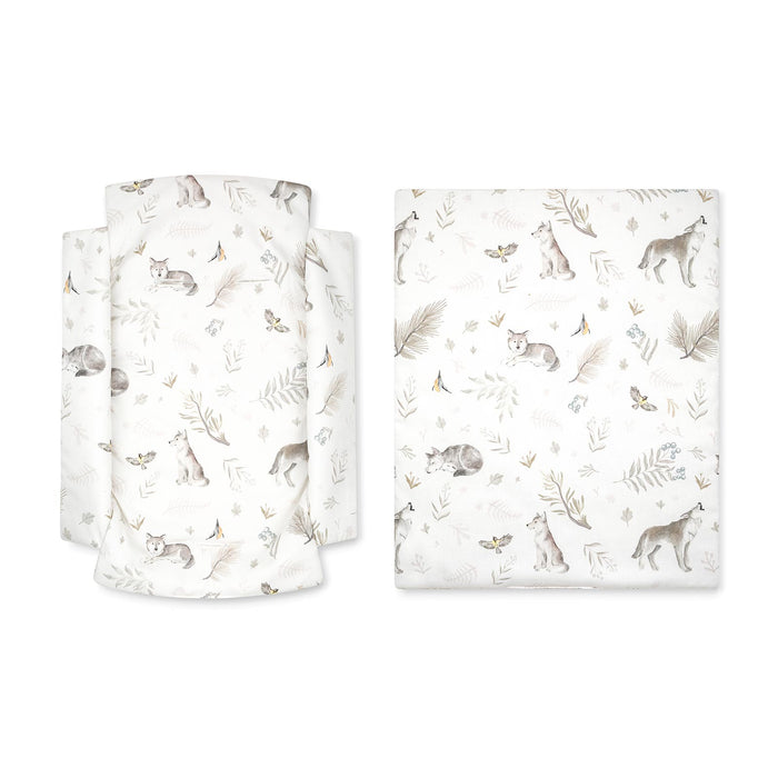 Altalena 3-in-1 per Neonati Grigio Chiaro con Culla e Dondolo in Legno