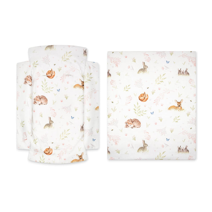 Altalena 3-in-1 per Neonati Rosa con Culla e Dondolo in Legno