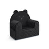 Poltroncina Cameretta a Forma di Orso in Velluto Nero