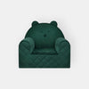 Poltroncina Cameretta a Forma di Orso in Velluto Verde