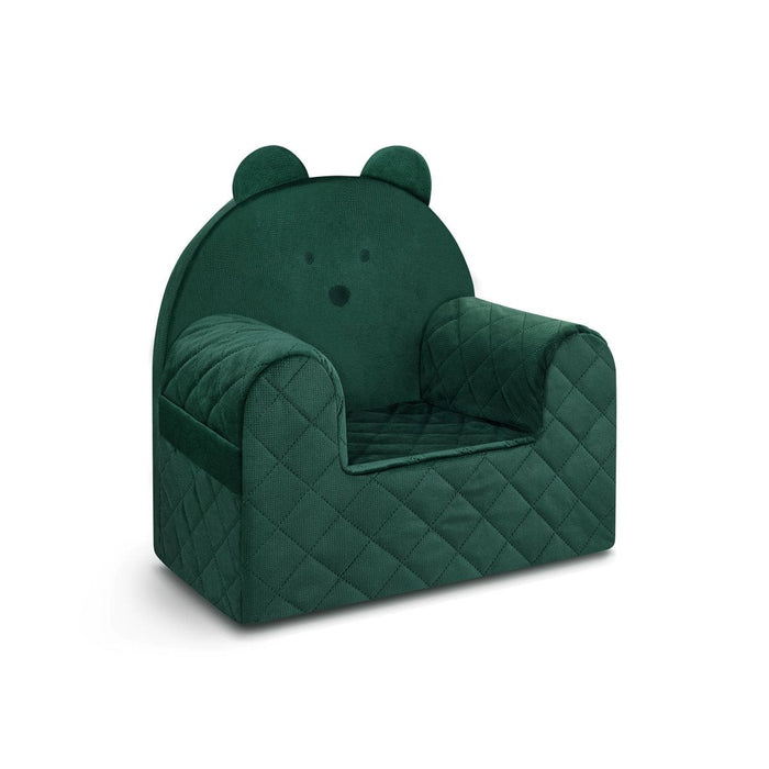 Poltroncina Cameretta a Forma di Orso in Velluto Verde
