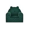 Poltroncina Cameretta a Forma di Orso in Velluto Verde
