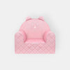 Poltroncina Cameretta a Forma di Orso in Velluto Rosa