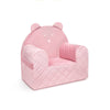 Poltroncina Cameretta a Forma di Orso in Velluto Rosa