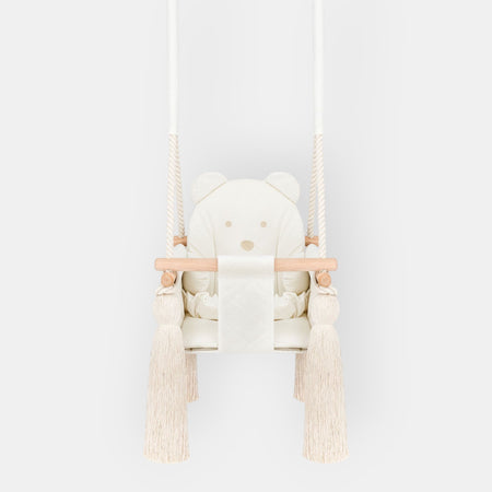Altalena per Bambini in Velluto Beige - Altalena Interno