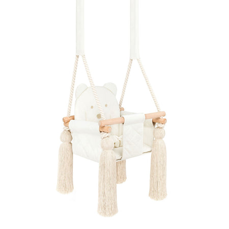 Altalena per Bambini in Velluto Beige - Altalena Interno
