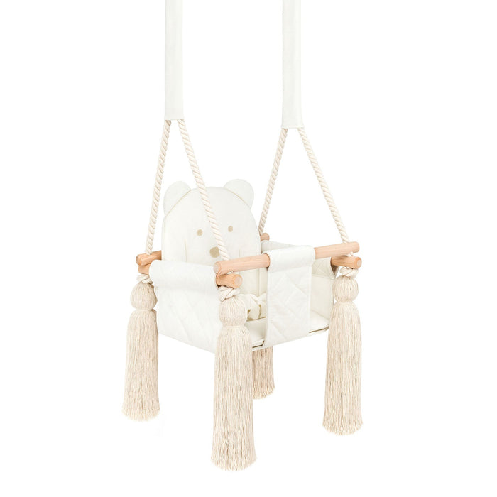 Altalena per Bambini in Velluto Beige - Altalena Interno