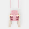 Altalena per Bambini in Velluto Rosa - Altalena Interno