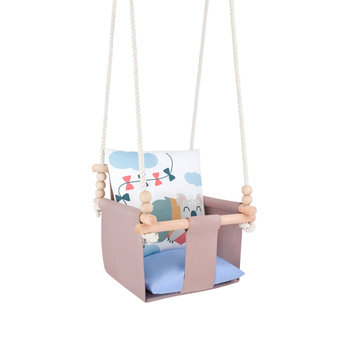 Altalena per Bambini con Motivo Koala - Altalena Interno con Cuscini