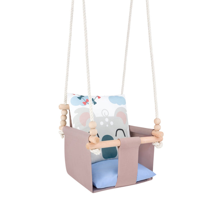 Altalena per Bambini con Motivo Koala - Altalena Interno con Cuscini