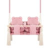 Altalena Doppia per Bambini in Rosa - Altalena per Gemelli