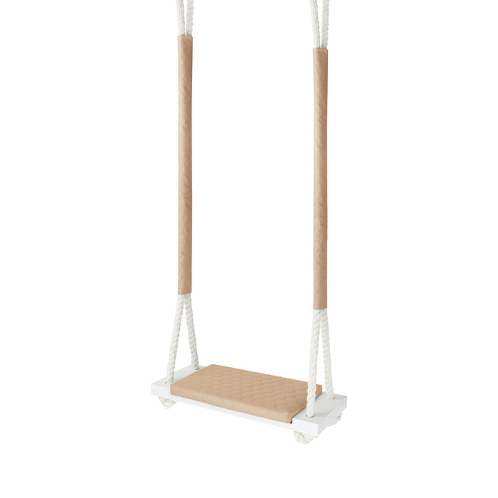 Altalena in Legno da Giardino in Beige - Impermeabile per Esterno e Interno