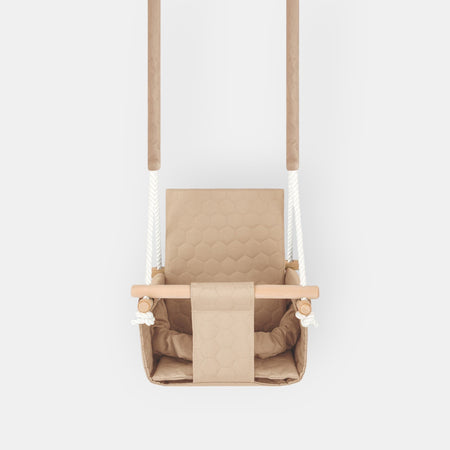 Altalena da Giardino per Bambini in Beige - Impermeabile per Esterno e Interno