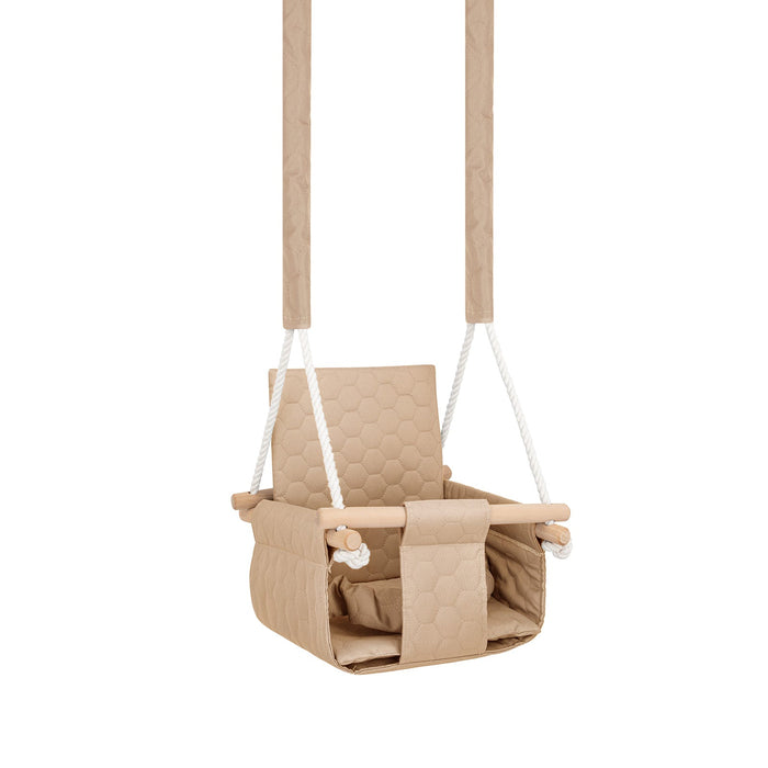 Altalena da Giardino per Bambini in Beige - Impermeabile per Esterno e Interno