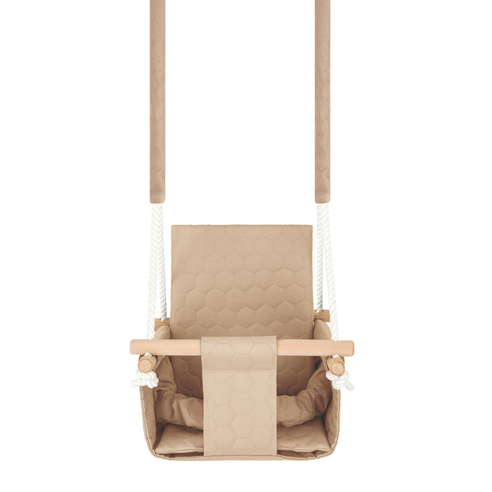 Altalena da Giardino per Bambini in Beige - Impermeabile per Esterno e Interno