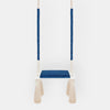 Altalena in Legno Massello per Bambini in Blu Scuro - Altalena Interno
