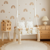Altalena Doppia per Bambini in Beige - Altalena per Gemelli