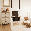 Altalena per Bambini in Velluto Marrone - Altalena Interno