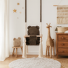 Altalena per Bambini in Velluto Marrone - Altalena Interno